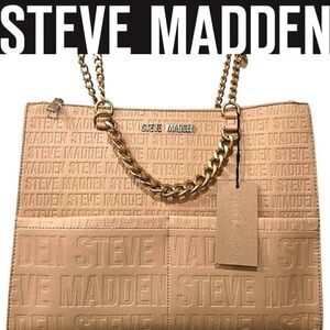 Steve Madden BTrot Logo Tote Bag- Camel